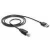 USB-Kabel DeLOCK 1m USB 2.0 A - B m/m Schwarz