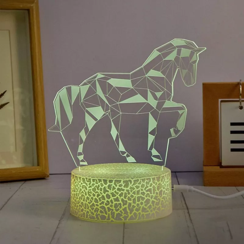 Manta SNL116RGB RGB 3D Pferde Deko LED-Lampe