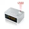 Clock Muse M-178 PW Digital Silber Weiß