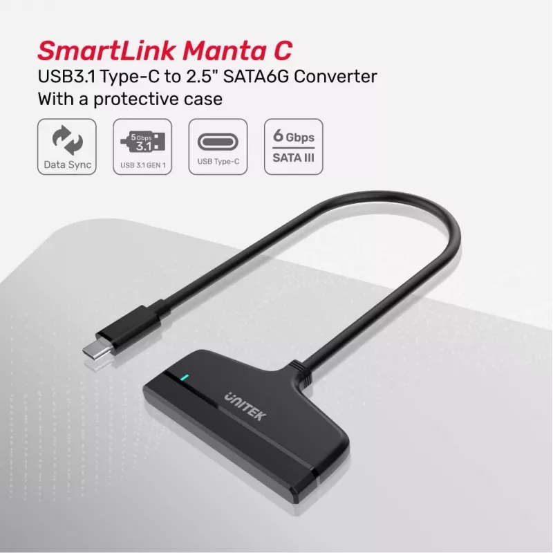 Laptop Dock UNITEK Y-1096A USB Type-C Schwarz
