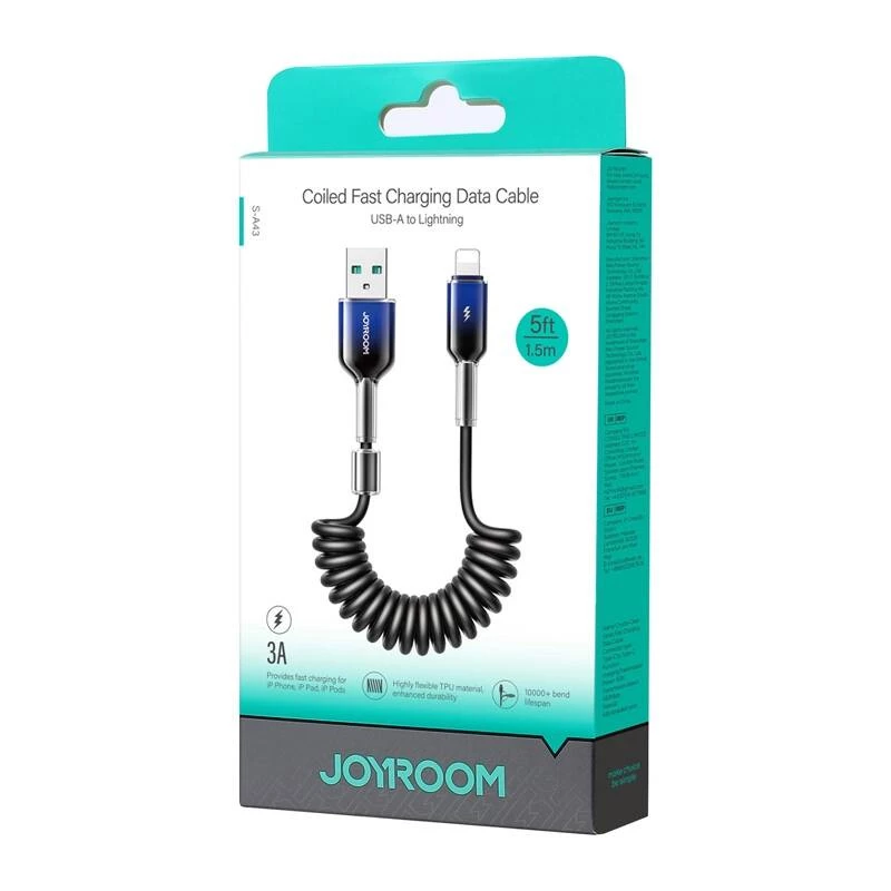 USB-A-auf-Lightning-Kabel Joyroom S-A43 1,5 m Schwarz