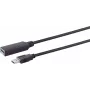 USB-Kabel S/CONN 13-39095 20 m USB 3.2 Gen 1 Schwarz