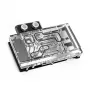 Water block BitsPower Classic VGA BP-VG3070FE — 125×171,4×28,4 mm, 3‑pin RGB, schwarz/silber/transparent