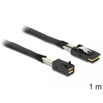 SAS-Kabel DeLOCK 83389 1m Schwarz