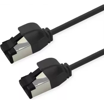 ROLINE S/FTP Patchkabel Cat.8.1, schlank, PoE, schwarz, 1,5m (21.15.3454)
