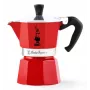 Manuelle Moka-Kanne BIALETTI 4941 Rot — türkische Espressokanne aus Aluminium für den Herd, 0,05 L
