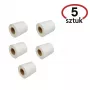 Thermoetiketten BESTPAK 32×25 mm, HotMelt-Klebstoff — 5 Rollen à 1.000 (5.000 gesamt), weiß