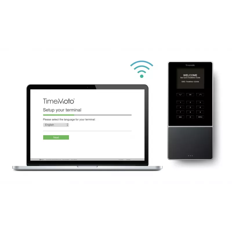 Zeiterfassungsterminal Safescan TM-616 Schwarz — 2,8 Zoll TFT, Dual-Core 1 GHz, Proximity-Karte, Ethernet LAN, Wandmontage