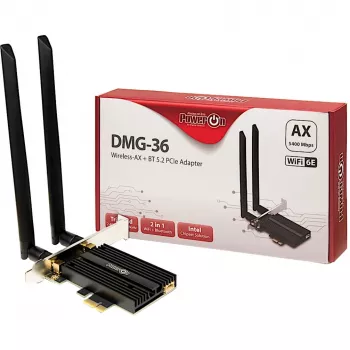 Interne WLAN-Bluetooth-Karte Inter-Tech DMG-36 5400 Mbit/s Wi-Fi 6