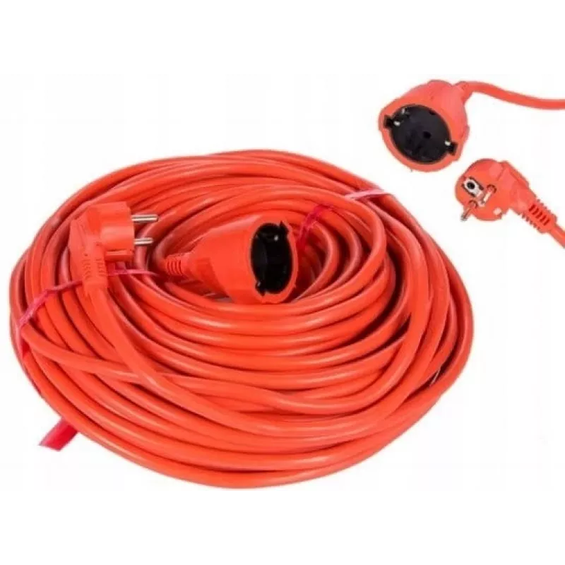 VERTEX PZO20M Aufrollbare Verlängerungsleitung 20 m 3x2,5 mm Orange