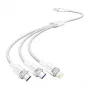 USB 2.0 A auf 3-in-1 6A Kabel Vention CTRWG 1,5 m weiß