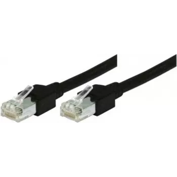 Tecline - Patchkabel - RJ-45 (M) auf RJ-45 (M) - 1,5 m - S/UTP - CAT 5e - Rastnasenschutz - Schwarz (719015S)
