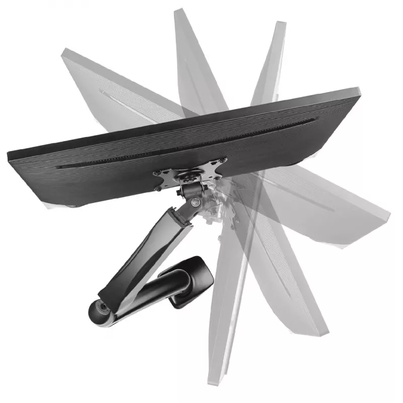 Monitorhalterung MONTIS MT014 für 1 Display, Tischmontage, Gasfeder-Höhenverstellung, für Bildschirme bis 81,3 cm (32 Zoll), max. Belastung 8 kg, schwarz