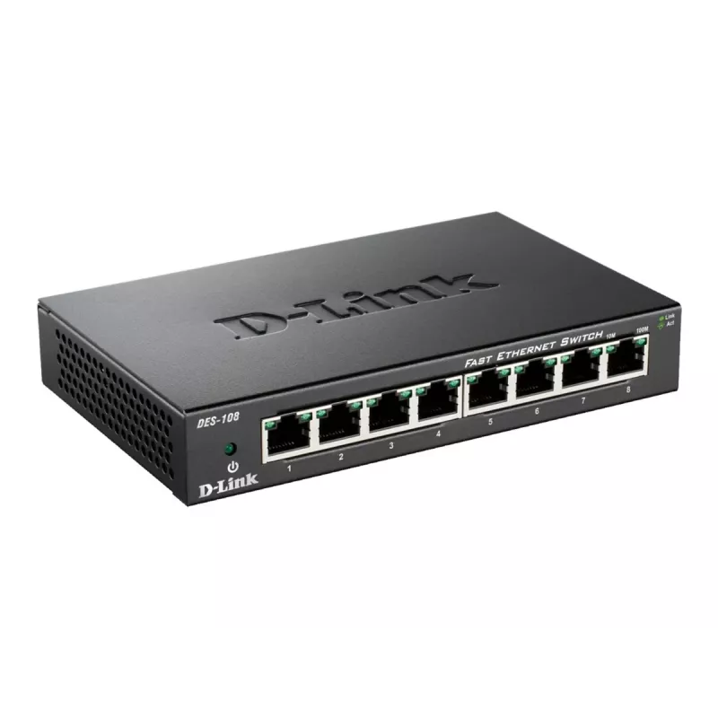 D-Link DES-108 Schwarz