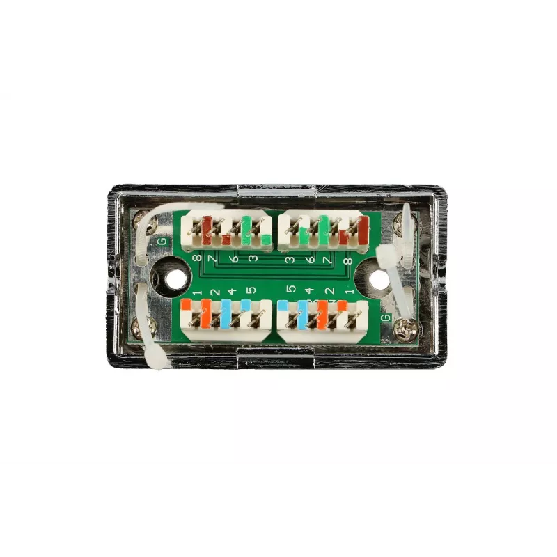 Extralink CAT5E STP Connection Box, Barrel, Connector, Silver