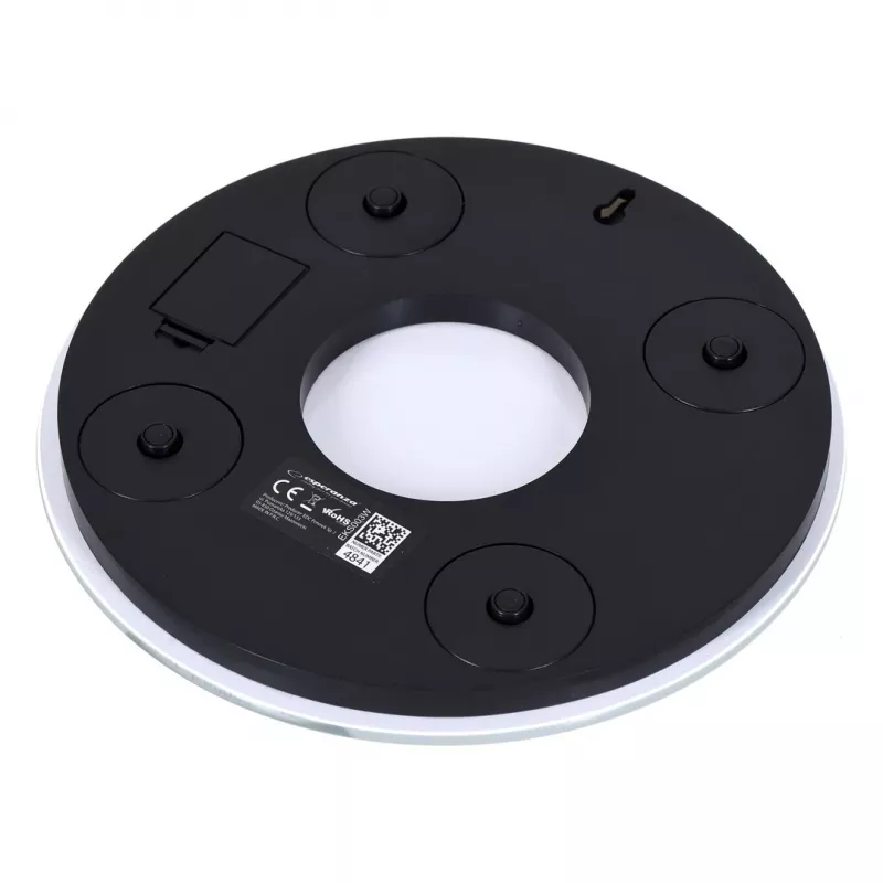 Elektronische Küchenwaage ESPERANZA EKS003W, 5 kg Kapazität, 1 g Genauigkeit, gehärtetes Glas, Touch-Steuerung