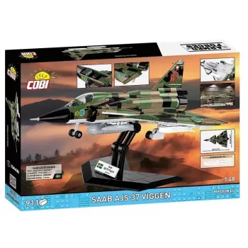 Konstruktionsset Cobi Blocks Saab AJS 3 Viggen 911-tlg. Modellbausatz, 911 Teile