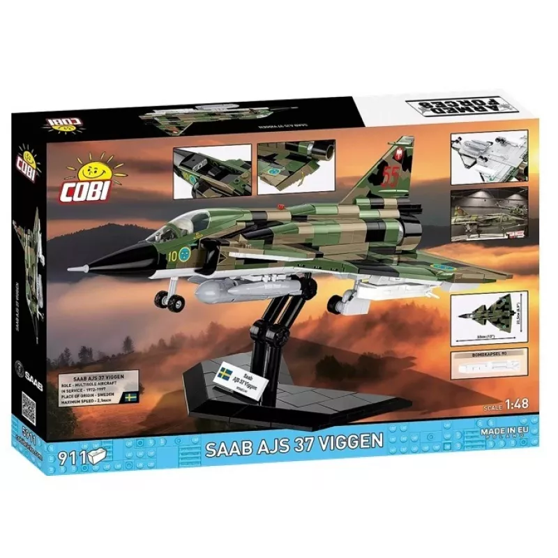Konstruktionsset Cobi Blocks Saab AJS 3 Viggen 911-tlg. Modellbausatz, 911 Teile