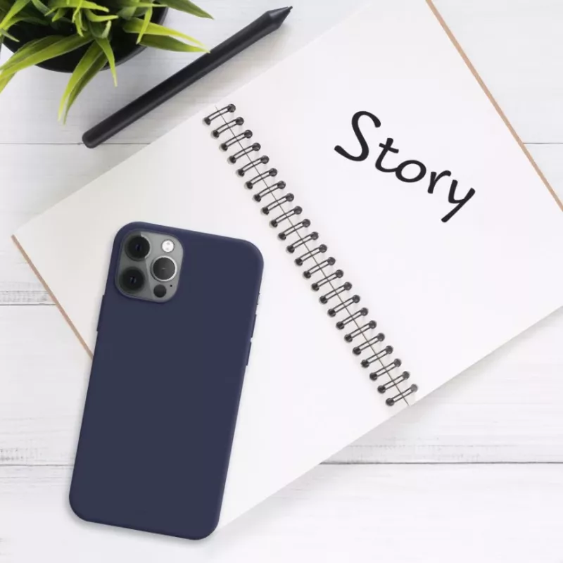 Fixed Story | Rückseitenabdeckung | Apple | iPhone 16 Pro | Gummiert | Blau