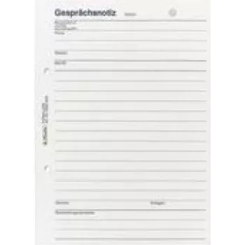 Notizblock HERLITZ A5, 50 Blatt, perforiert, 3 Stück