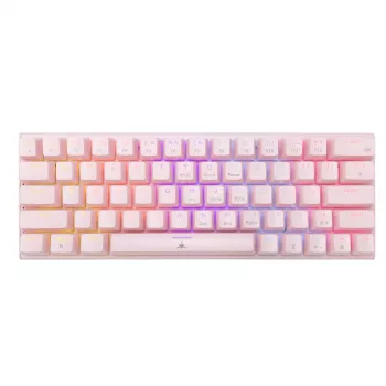 Mechanische Gaming-Tastatur White Shark Wakizashi GK-002421V2 Pink US-Blue-Layout