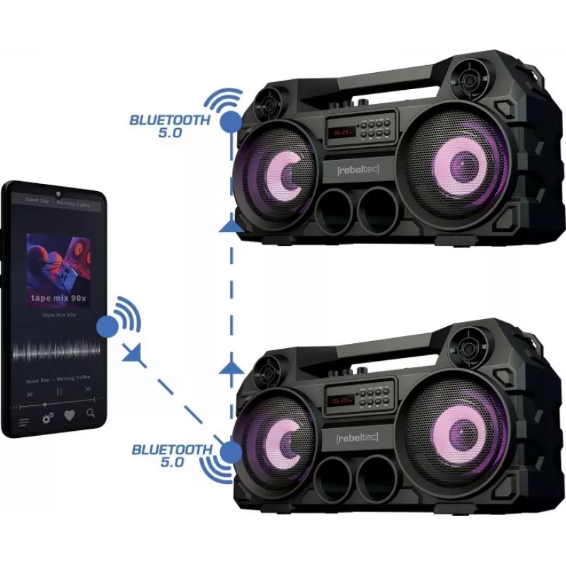 Rebeltec Bluetooth Lautsprecher SoundBOX 465 schwarz
