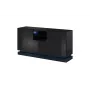 Kommode QIU 2D1K 150x41.5x75 schwarz glänzend/schwarz glänzend