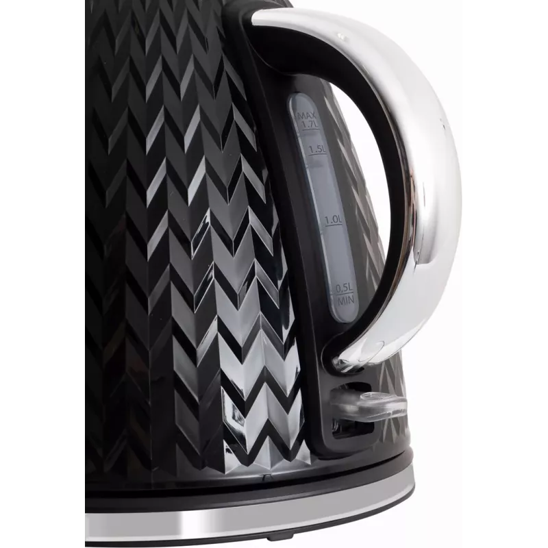 ELDOM NELA Wasserkocher, 1,7 l Fassungsvermögen, 2000 W Leistung, schwarz