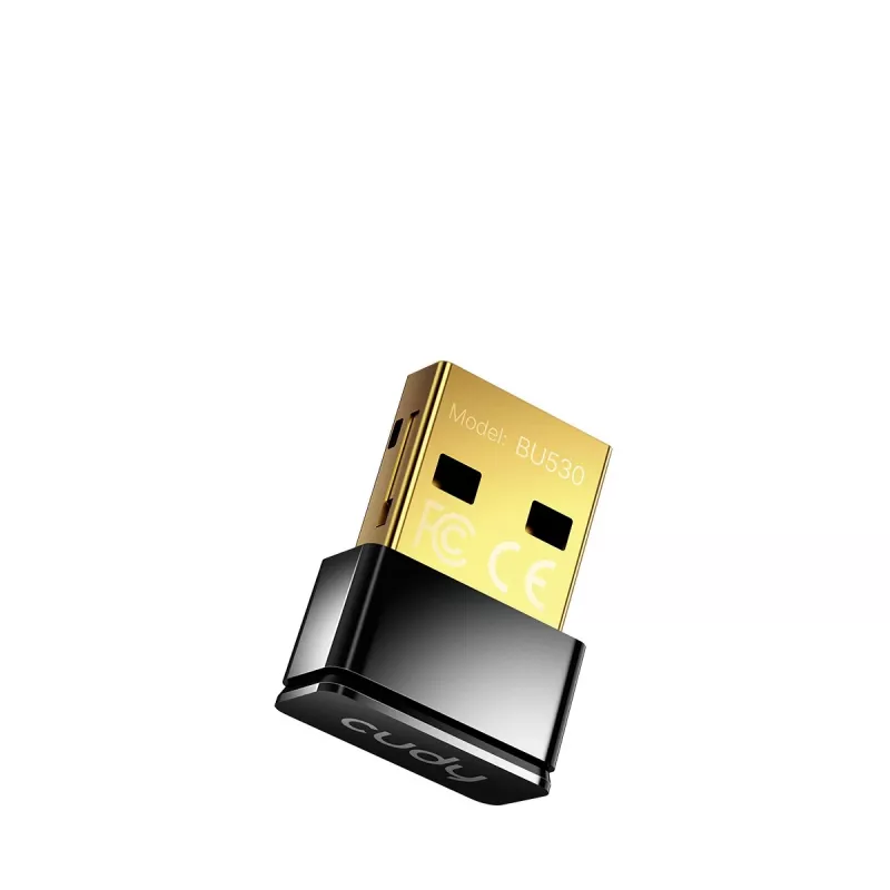Bluetooth-Adapter Cudy BU530 USB Typ-A, Schwarz, Bluetooth-Ausgang, Windows 8.1-Unterstützung
