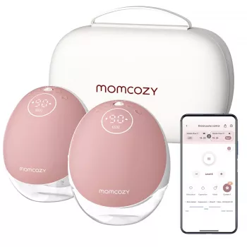 Momcozy M9 Doppelte elektrische Milchpumpe Rot, 150ml