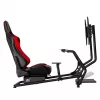 NanoRS RS160 Gaming-Stuhl, Rennsimulator-Ständer 3-in-1, für PC, Konsolen, Spieler, Kunstlederbezug, Lenkradständer, TV-Halterung bis 50 inch, max. VESA 400x400