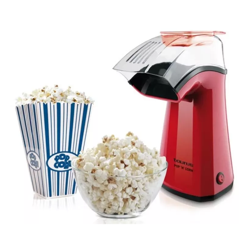 Popcornmaschine Taurus 968375000 S7600343 — 1100 W, transparente Abdeckung, 3 Min. Zubereitung