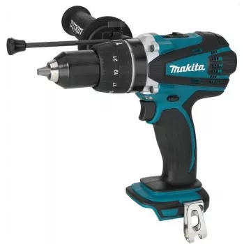Makita DHP458Z Bohrmaschine schlüssellos 2000 U/min Schwarz, Blau 2,3 kg