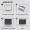 Qoltec Filtro Privacy GDPR per MacBook Air 13 6 Magnetico Protezione Occhi (13.60, 16:9), Pellicola Protettiva per Notebook