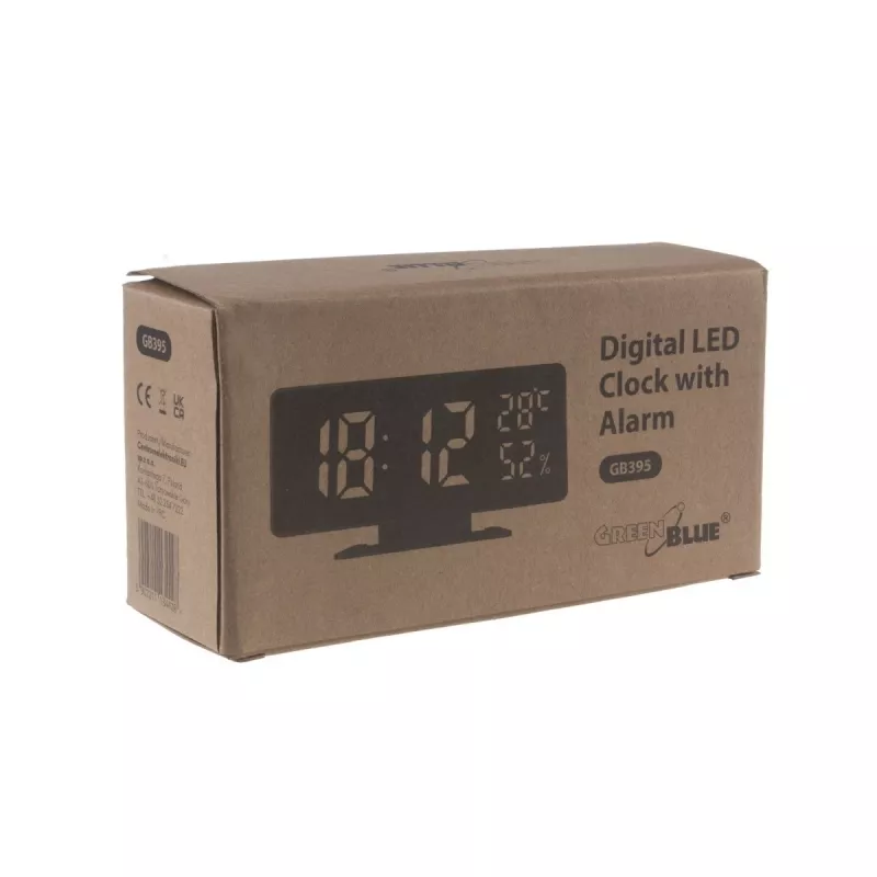 Digitaler LED-Wecker GreenBlue GB395 mit Temperaturanzeige