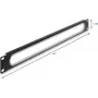 Rack-Kabeltülle DELOCK 67275 19 Zoll 1U mit Kantenschutz, Schwarz