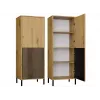 KAMARO 2DK schlank/GŁ Eiche ARTISAN DISPLAY CABINET