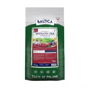 BALTICA Regionalaromen Mittelgroße und große Rassen Rind mit Gemüse - Trockenfutter für Hunde - 12 kg