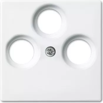 Wandplatte / Schalterabdeckung Busch-Jaeger 1724-0-4335 Weiß für Busch-balance SI