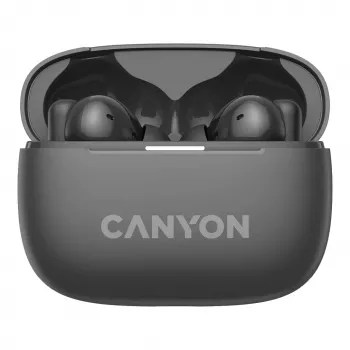 Canyon CNS-TWS10BK Kopfhörer und Headset True Wireless Stereo (TWS) In-Ear für Anrufe/Musik/Sport/Alltag USB Typ-C Bluetooth Schwarz (CNS-TWS10BK)