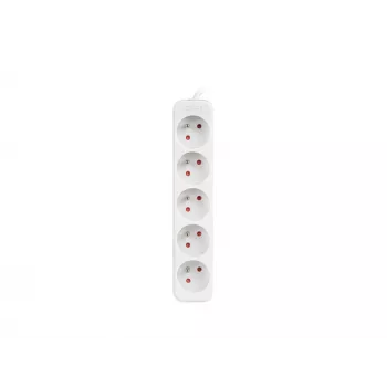 LANBERG PS0-05E-0150-W 1,5 m Weiß 5-fach 230V Lanter Verlängerungskabel aus Vollkupfer