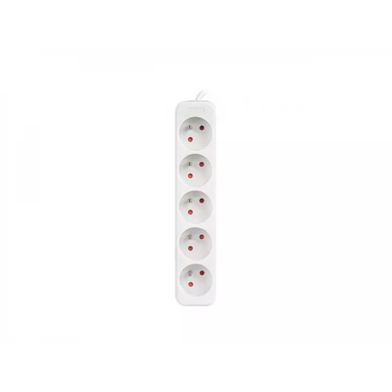 LANBERG PS0-05E-0150-W 1,5 m Weiß 5-fach 230V Lanter Verlängerungskabel aus Vollkupfer