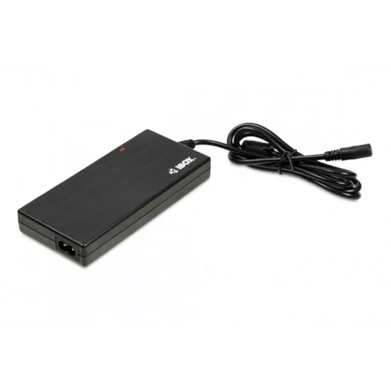 Netzteil IBOX IUZ90WA 90 W, Eingang 100–240 V, Ausgang 4,5 A, einstellbare Spannung, für den Innenbereich, schwarz
