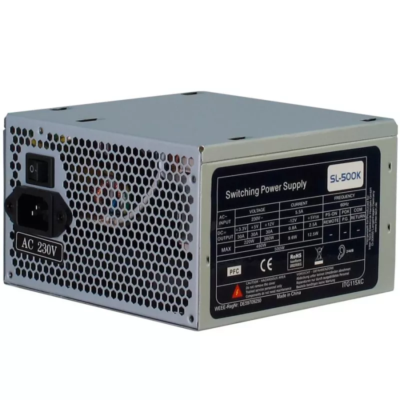 Netzteil INTER-TECH SL-500K 500W mit 120mm Lüfter