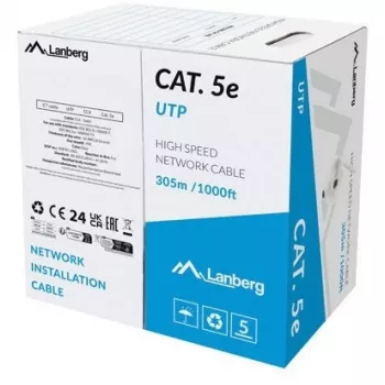 Lanberg LCU5-15CC-0305-S Netzwerkkabel Grau 305 m Cat.5/Cat.5e U/UTP (UTP)