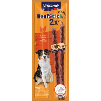 Vitakraft Beef Stick with Turkey Hundesnack, 2 x 12 g