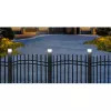 GB128 LED-Solarleuchte für Zaunpfosten und Garten, Schwarz - Grün Blue