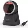 Qoltec Tisch-Barcode-Lesegerät für 1D- und 2D-Codes, QR-Scanner, Schwarz