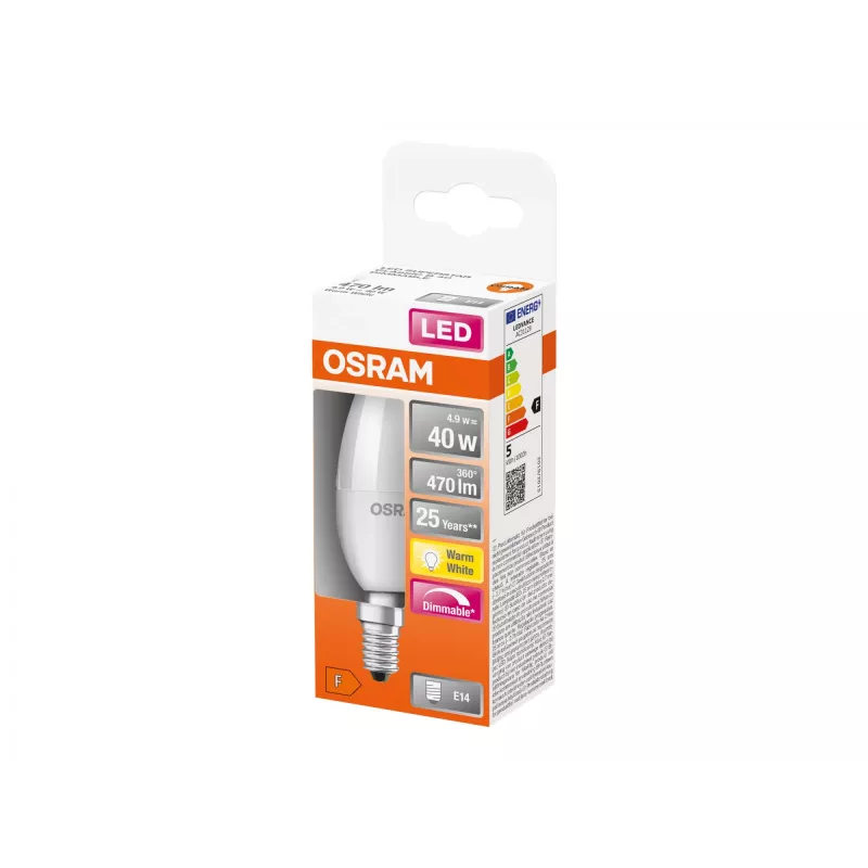 LED-Lampe Ledvance Parathom Classic E14 4,9 W Warmweiß, E14-Sockel
