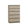 Kommode top e shop M5 SONOMA — 5 Schubladen, Eichenfinish, 700×400×1120 mm, Spanplatte